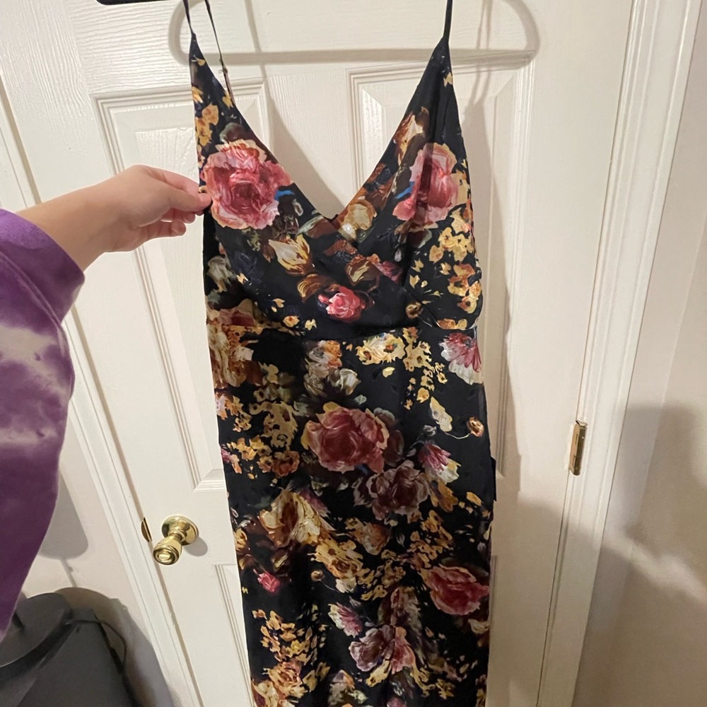 NWT Floral Navy Dress